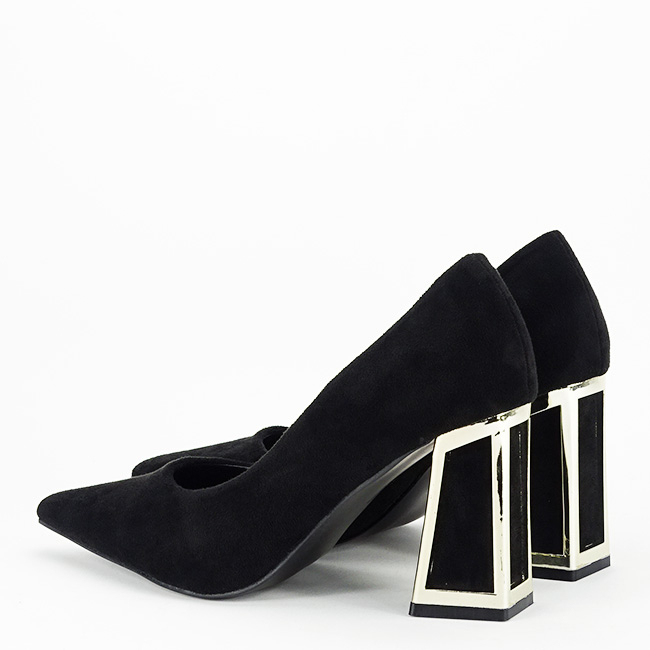 Pantofi negrii cu toc comod 3870 02 [3]