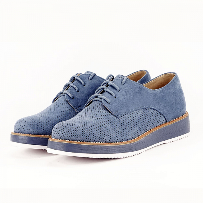 PANTOFI OXFORD ALBASTRI IULIA