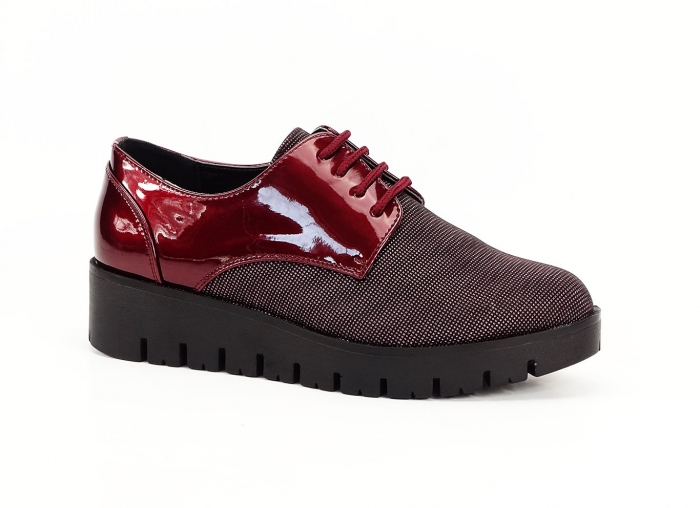 PANTOFI OXFORD BORDO PAULA