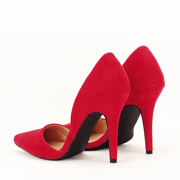 Pantofi rosii decupati Antonia [6]