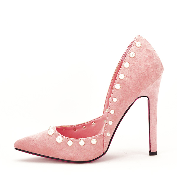 Pantofi roz decupati Carina [2]