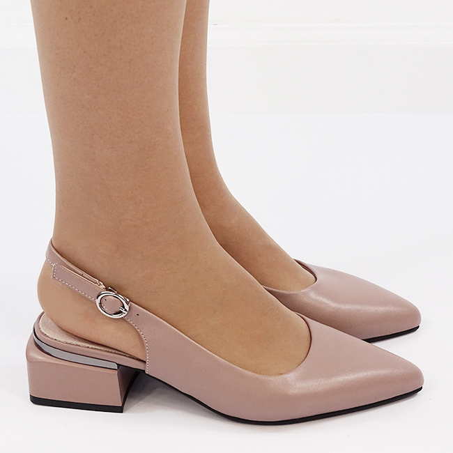 Pantofi taupe comozi din piele naturala BY6889-3 02 [7]