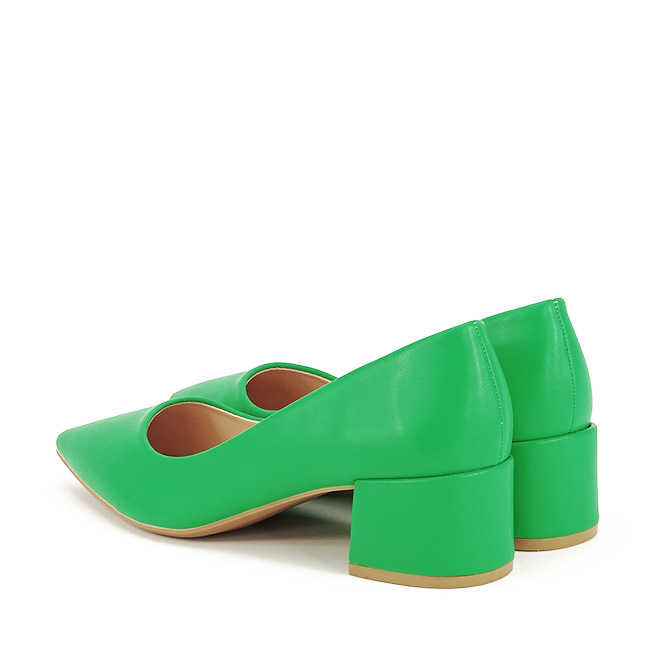 Pantofi verde crud cu toc mic Elena 01 [4]