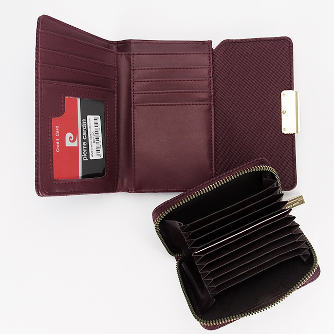 Pierre Cardin, Set de 2 piese portofel si portcart 6250+428BORDO M0 [6]