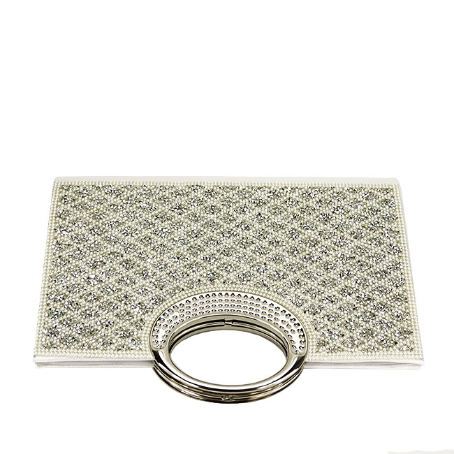 Plic elegant cu cristale BYH961 05 Alb [5]
