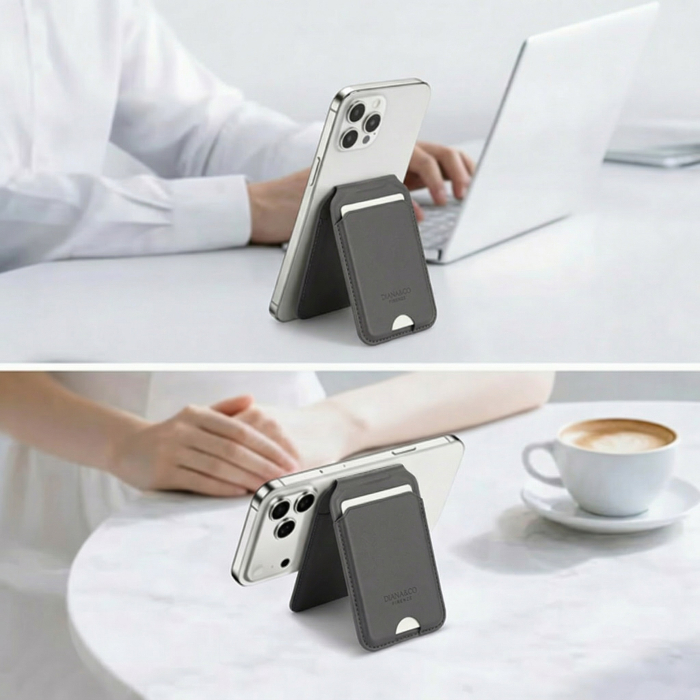 Port card cu blocare RFID, Suport ajustabil si Oglinda [4]