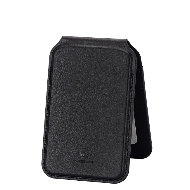 Port card negru cu blocare RFID, Suport ajustabil si Oglinda [3]