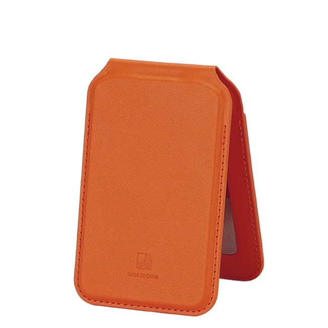 Port card portocaliu cu blocare RFID, Suport ajustabil si Oglinda [2]