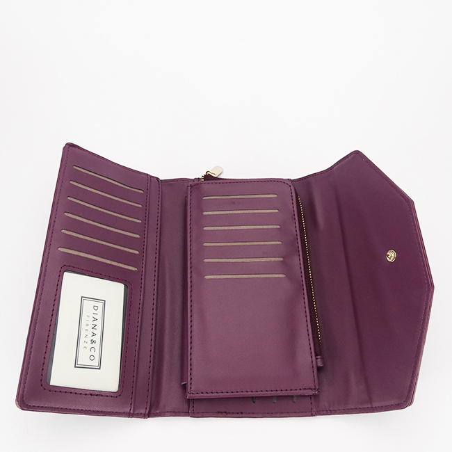 Portofel bordeaux inchis de dama Diana&CO DFX3492-13 M0 [4]