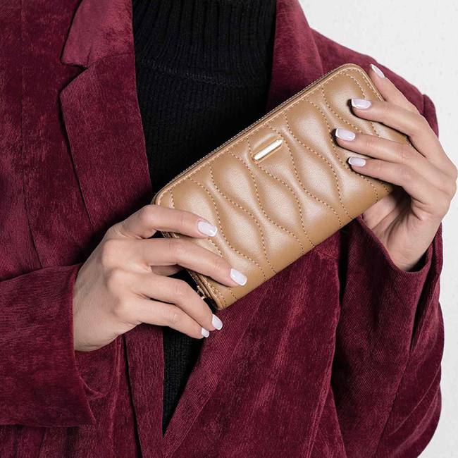 Portofel David Jones Paris P137-510 M5 Maro camel [9]