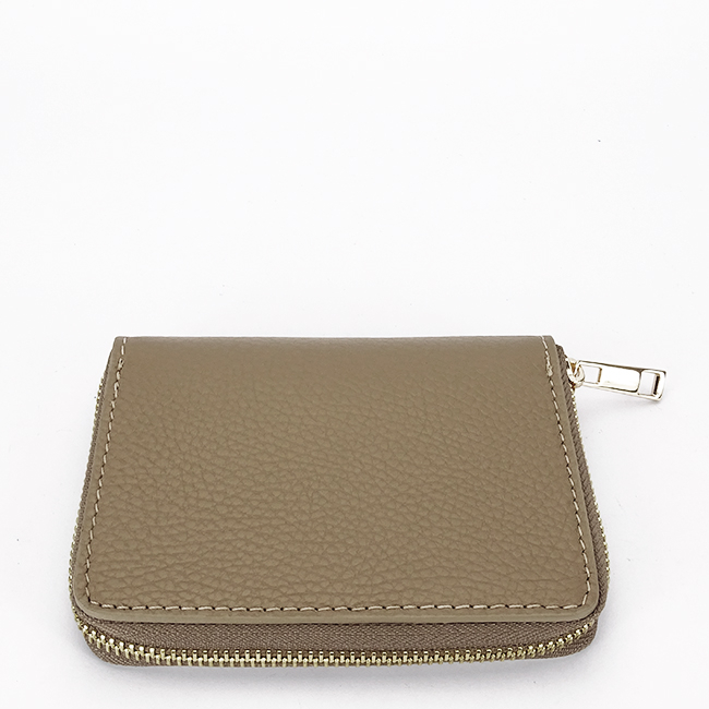 Portofel mic bej taupe din piele naturala 8912 07 [4]