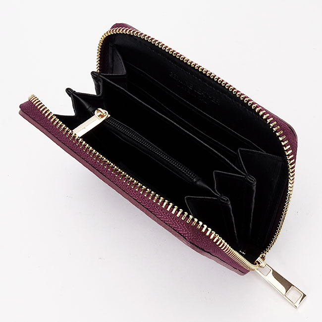 Portofel mic bordo din piele naturala 8912 07 [5]