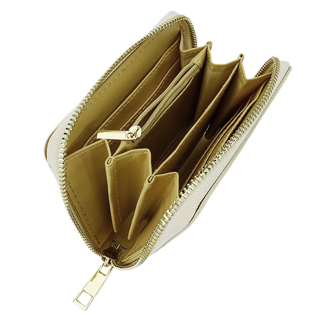 Portofel mic crem din piele naturala 8912 07 [6]