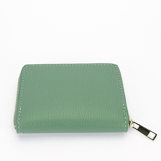 Portofel mic verde menta din piele naturala 8912 07 [2]