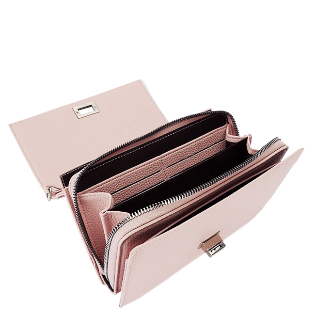 Portofel roz deschis tip geanta Flora&CO F5003 14 [8]