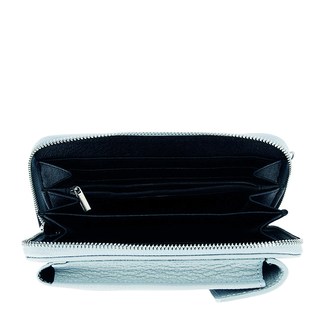 Portofel si port telefon din piele naturala 8971 07 Albastru [10]