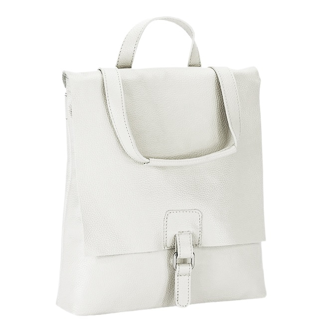 Rucsac 2 in 1 alb din piele naturala 5974-28 M11 [3]
