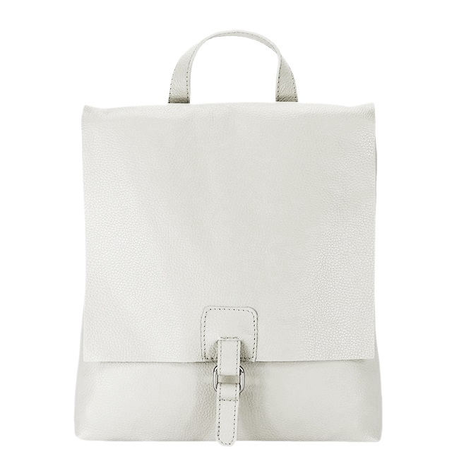 Rucsac 2 in 1 alb din piele naturala 5974-28 M11