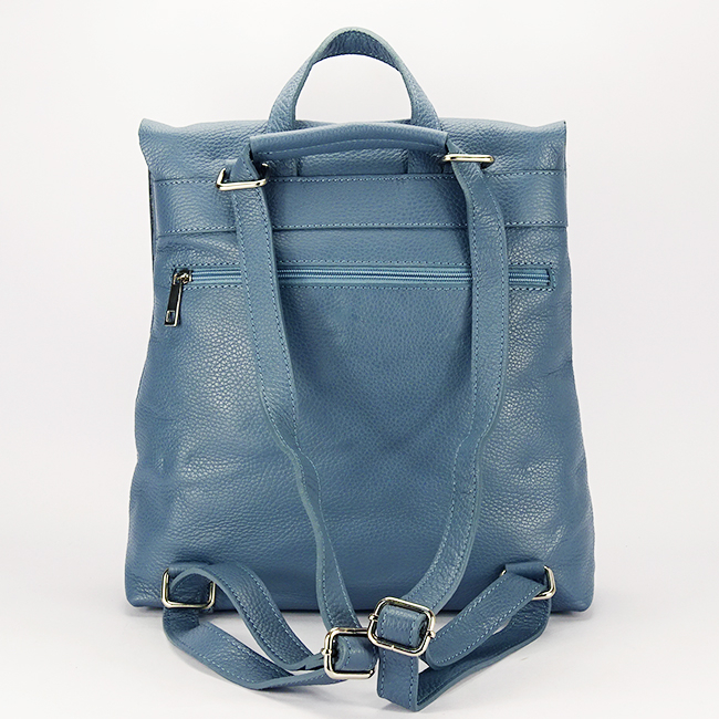 Rucsac 2 in 1 albastru din piele naturala 59741-28 122 [5]