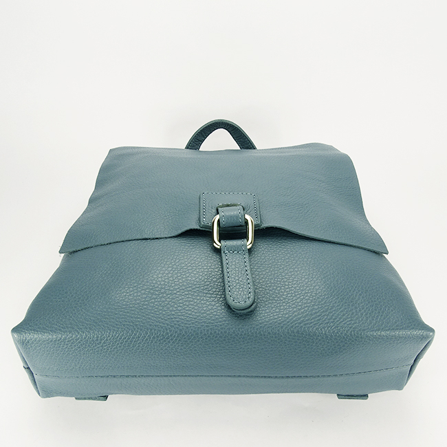 Rucsac 2 in 1 albastru verzui din piele naturala 59741-28 122 [6]