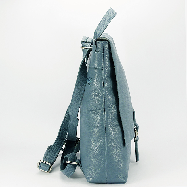 Rucsac 2 in 1 albastru verzui din piele naturala 59741-28 122 [4]
