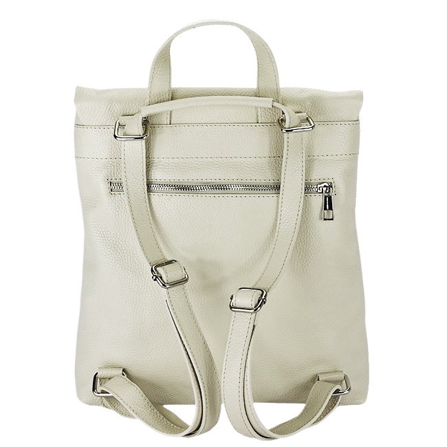 Rucsac 2 in 1 crem din piele naturala 5974-28 M11 [5]