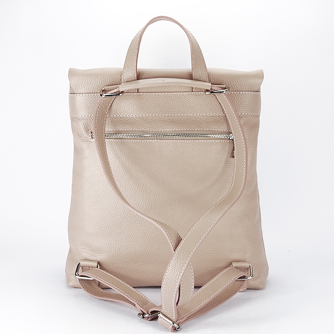 Rucsac 2 in 1 roz din piele naturala 5974-28 M11 [5]