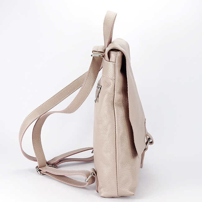 Rucsac 2 in 1 roz din piele naturala 5974-28 M11 [4]