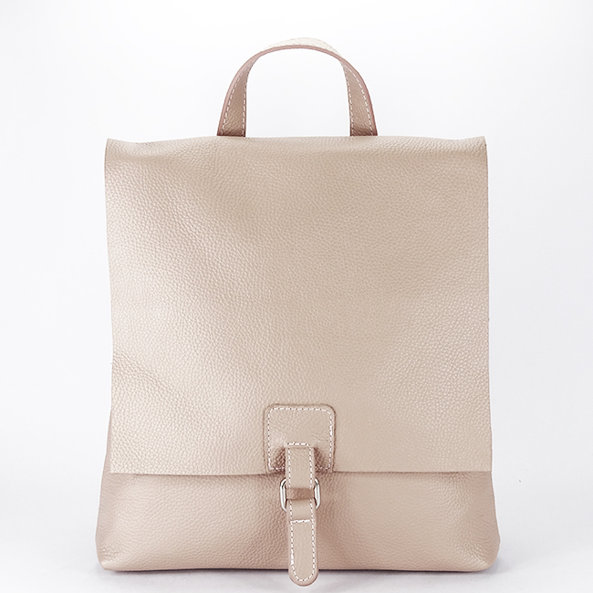 Rucsac 2 in 1 roz din piele naturala 5974-28 M11