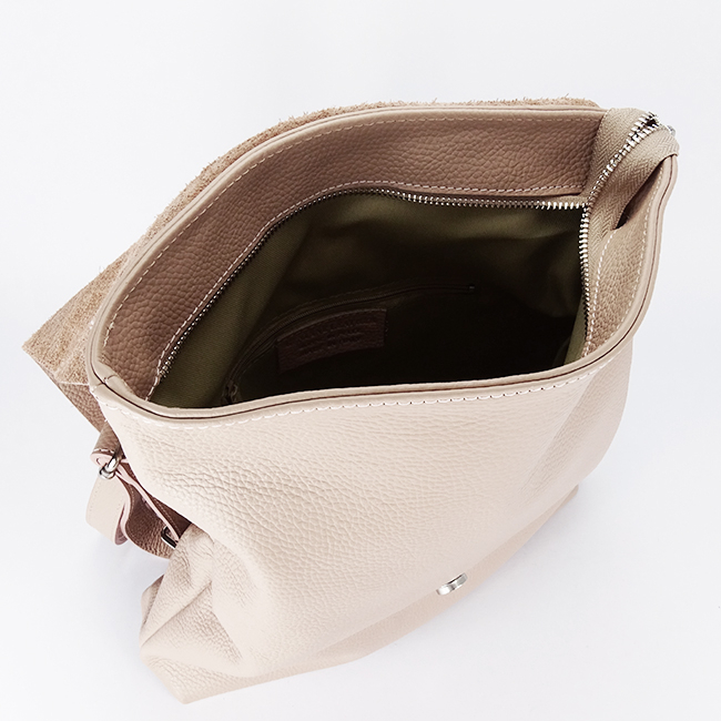 Rucsac 2 in 1 roz din piele naturala 5974-28 M11 [8]
