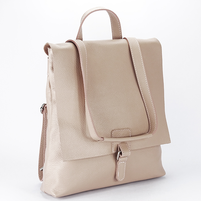 Rucsac 2 in 1 roz din piele naturala 5974-28 M11 [3]
