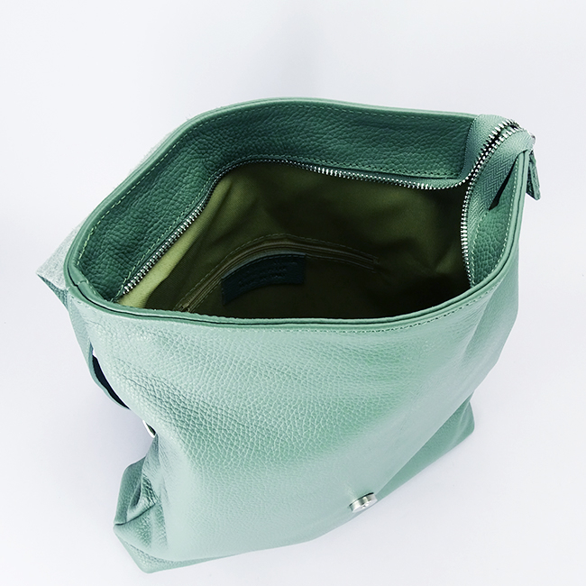 Rucsac 2 in 1 verde menta din piele naturala 5974-28 M11 [8]