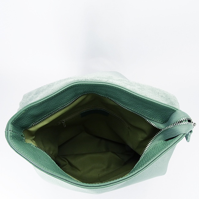 Rucsac 2 in 1 verde menta din piele naturala 5974-28 M11 [7]