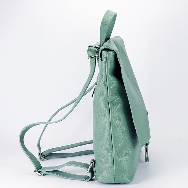Rucsac 2 in 1 verde menta din piele naturala 5974-28 M11 [4]
