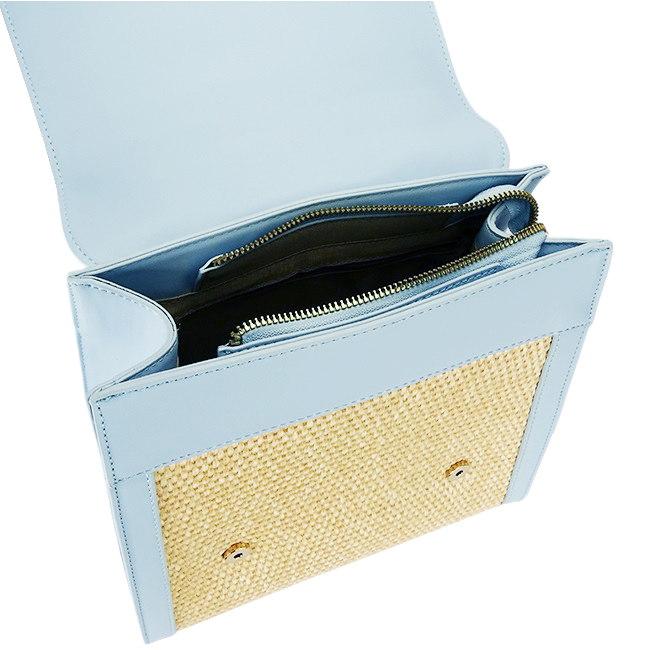 Rucsac albastru deschis cu model impletit DHJ727-3 18 [8]