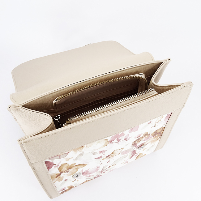 Rucsac bej cu imprimeu floral DHJ731-3 M11 [7]