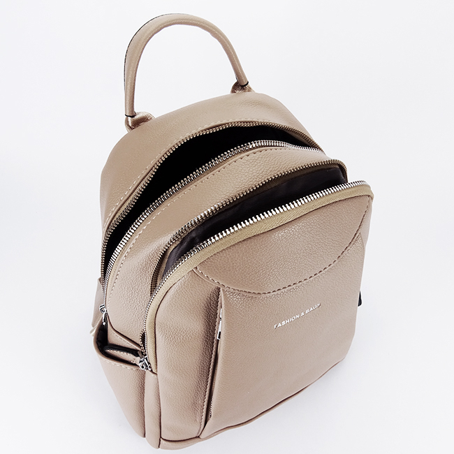 Rucsac bej taupe casual 8008 119 [7]