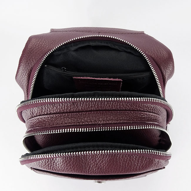 Rucsac bordo din piele naturala 8906 122 [7]