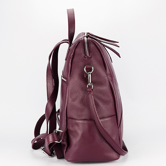 Rucsac burgundy din piele naturala 8918 122 [3]