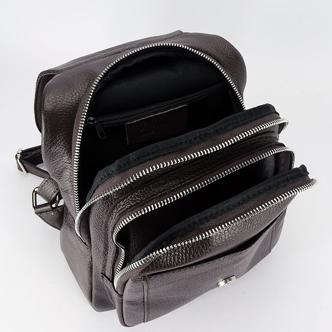 Rucsac cafeniu din piele naturala 8906 122 [8]