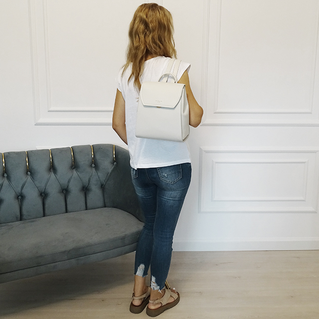 Rucsac crem casual David Jones CM7563 119 [2]