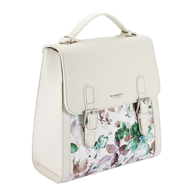 Rucsac crem cu imprimeu floral DHJ731-3 M11 [2]