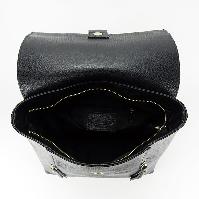 Rucsac din piele naturala 8941 124 Negru [5]