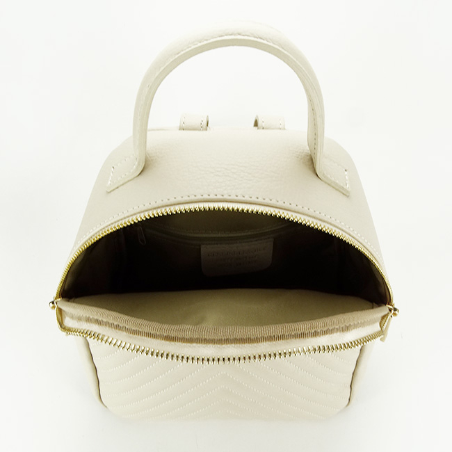 Rucsac din piele naturala 8955 121 Crem [7]