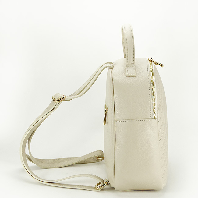 Rucsac din piele naturala 8955 121 Crem [3]