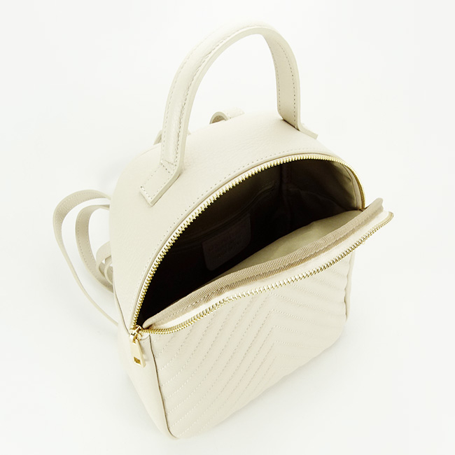 Rucsac din piele naturala 8955 121 Crem [8]