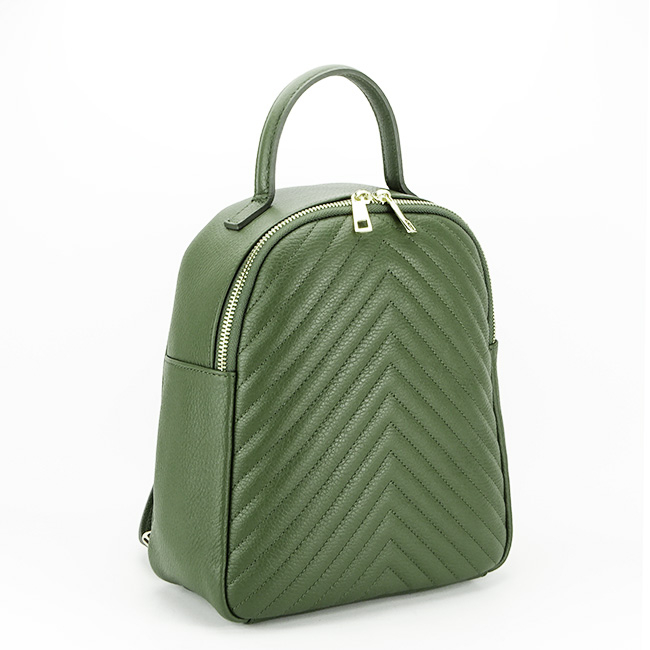 Rucsac din piele naturala 8955 121 Kaki [2]