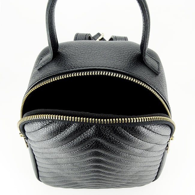 Rucsac din piele naturala 8955 121 Negru [6]