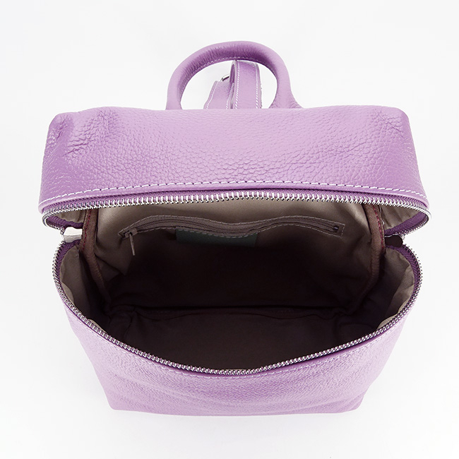 Rucsac din piele naturala 8965 123 Mov [6]