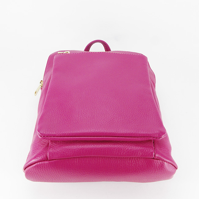 Rucsac din piele naturala fucsia convertibil in geanta 1001 123 [6]